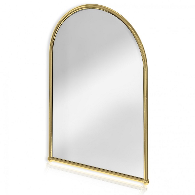 картинка Зеркало с полукруглым верхом, с рамой BURLINGTON A9 GOL, золото от дилера Burlington в Москве
