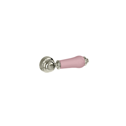 картинка F6CC NP Сделанный на заказ смывной бачок скрытого монтажа с рычажным сливом из никеля с розовой керамикой Confetti, розовый от дилера Burlington в Москве