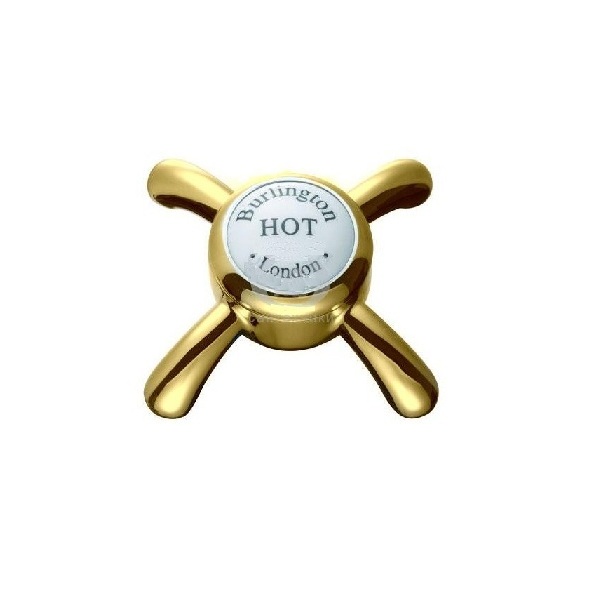 картинка Душевая стойка с внешним термостатом на 2 выпуска BURLINGTON H96-AN GOL, золото от дилера Burlington в Москве
