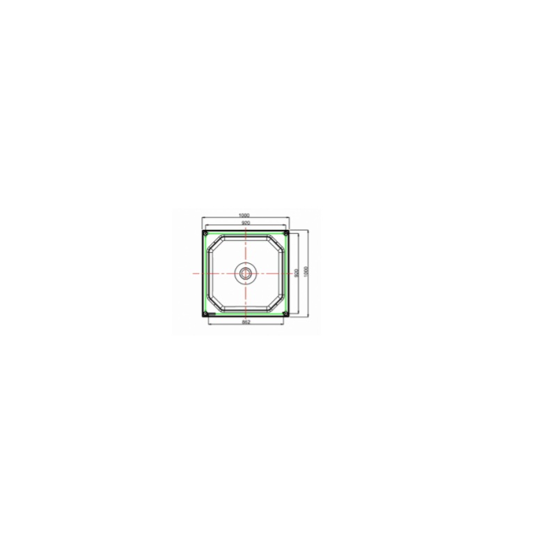 картинка Поддон  душевой 1000х1000 мм со сливом Burlington Arcade ARC29, белый от дилера Burlington в Москве