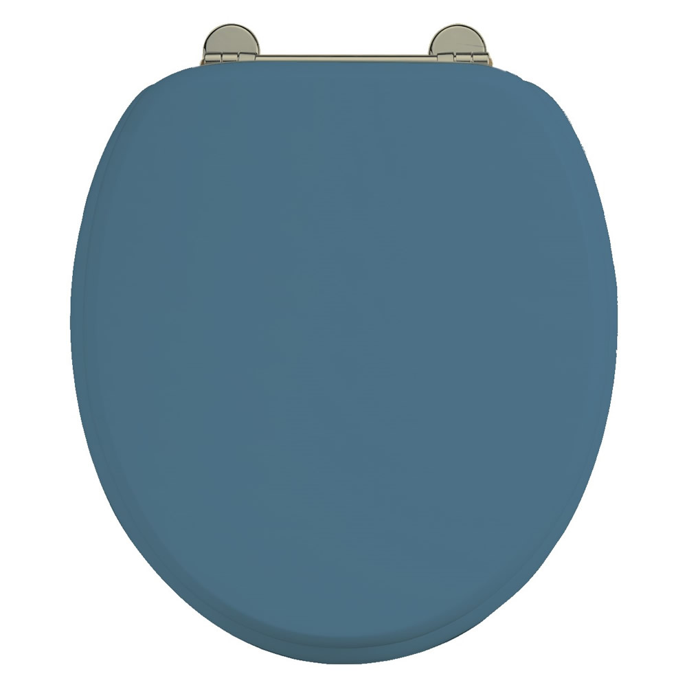 картинка S56 NKL Сделанное на заказ сиденье Alaska Blue с никелевыми петлями, синий/никель от дилера Burlington в Москве
