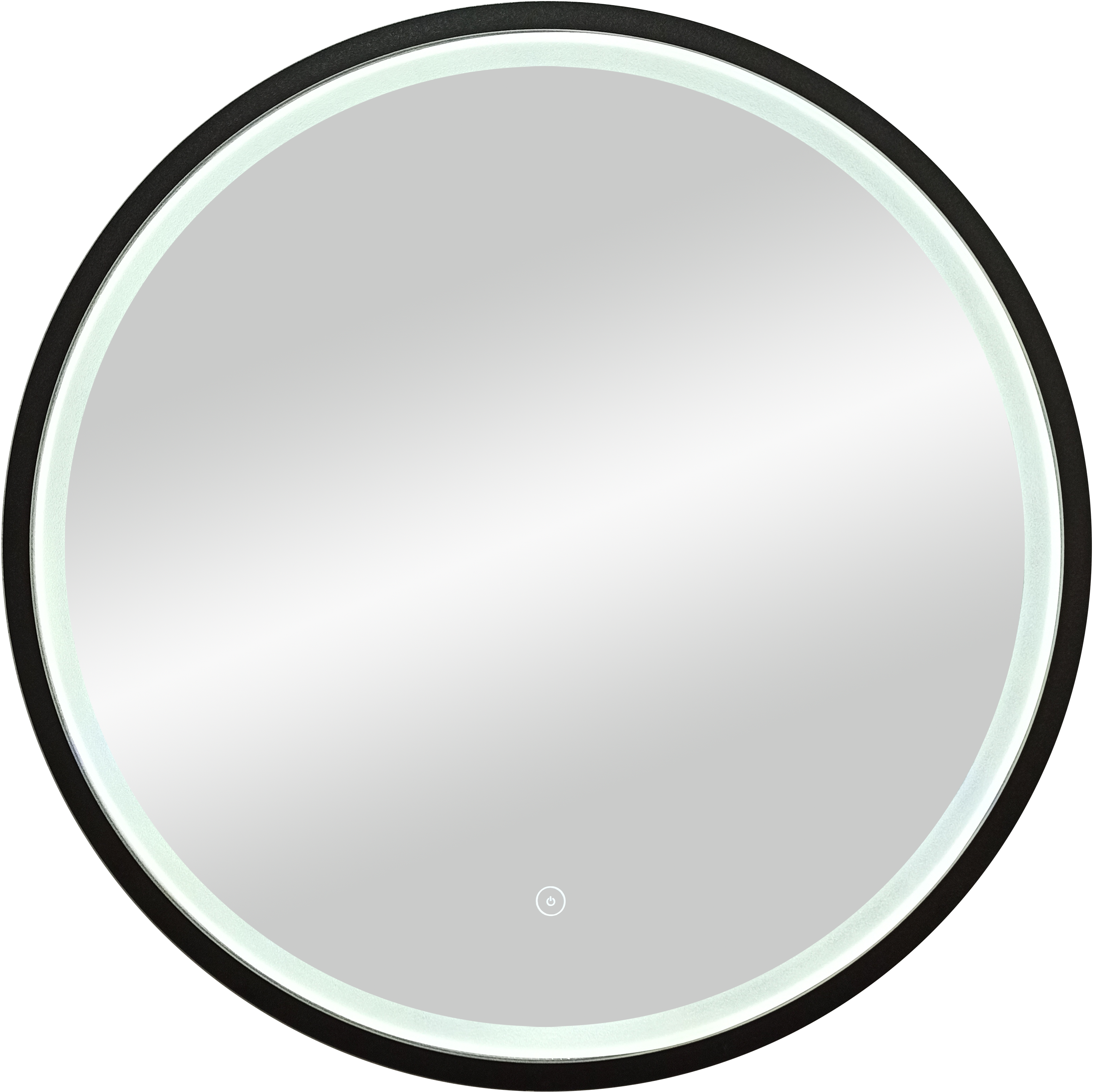 картинка Зеркало черное 60 см с подсветкой "Style Black LED" D 600, круглое, Россия от дилера Burlington в Москве