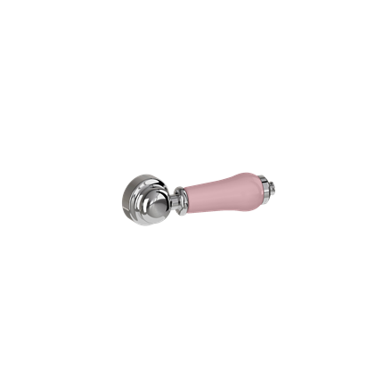 картинка F6CC CP Бачок скрытого монтажа на заказ с рычажным заподлицо из хрома с розовой керамикой Confetti, розовый от дилера Burlington в Москве