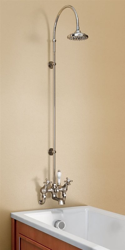 картинка Душевая стойка со смесителем "под наклоном" BURLINGTON H344-CL, хром от дилера Burlington в Москве