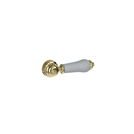 картинка F6CC GG Индивидуальный смывной бачок скрытого монтажа с рычажным заподлицо в золоте с керамикой Moon Grey, золото от дилера Burlington в Москве